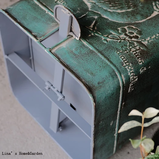 foot pedal metal zinc handcrafted vintage dustbin box (3)