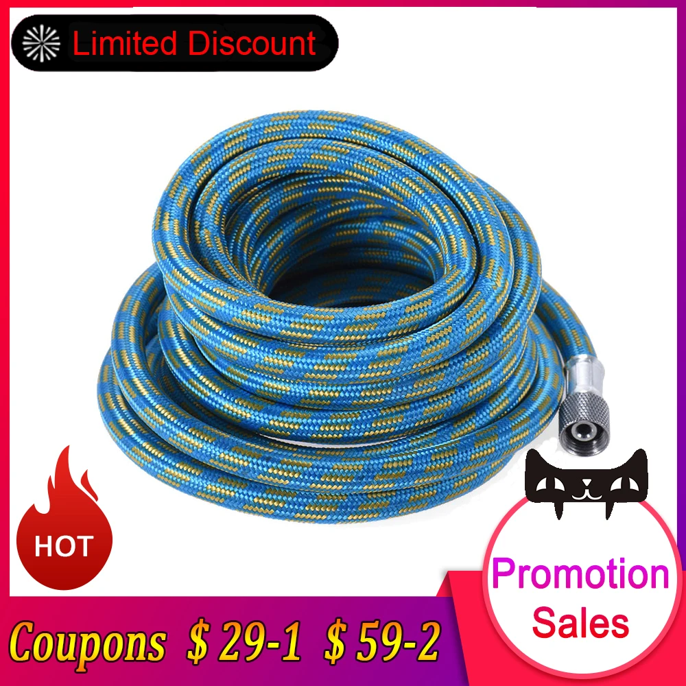 3m / 10ft Premium Nylon Braided Airbrush Hose with Standard 1/8" Size
