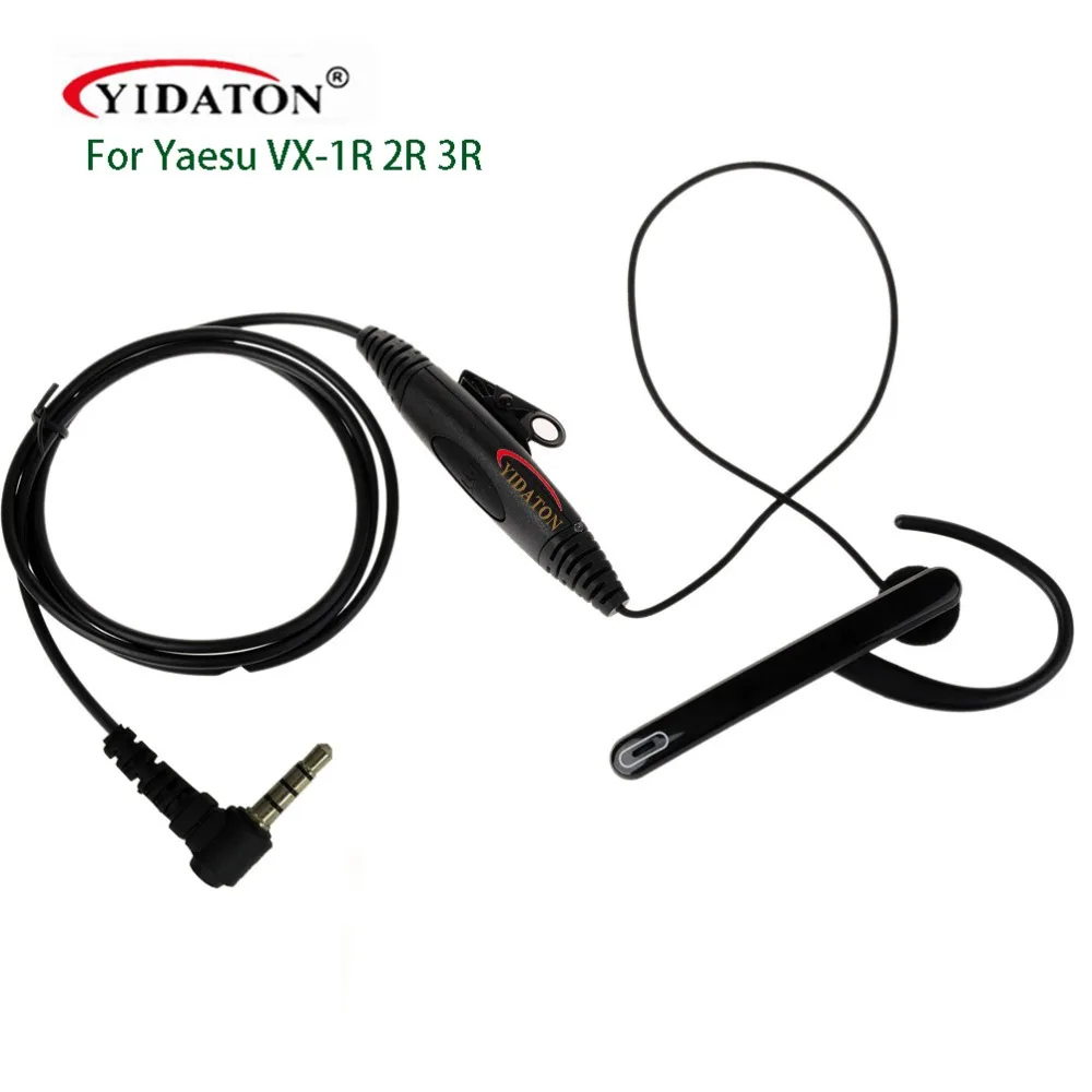 1 Pin Ушная панель YIDATON гарнитура PTT с микрофоном для радиостанций Yaesu рация VX-1R VX-2R