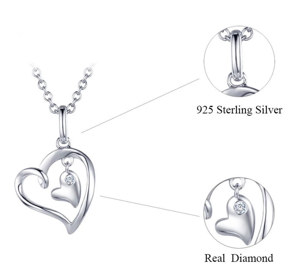 silver diamond pendants CAP03749SA-1 (25)