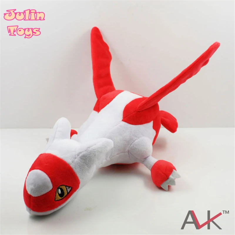 

New 1 PCS plush toys Pocket Monsters Red Latias Blue Latios Soft Stuffed Doll With Tag Anime Cartoon toy Approx 30cm/12