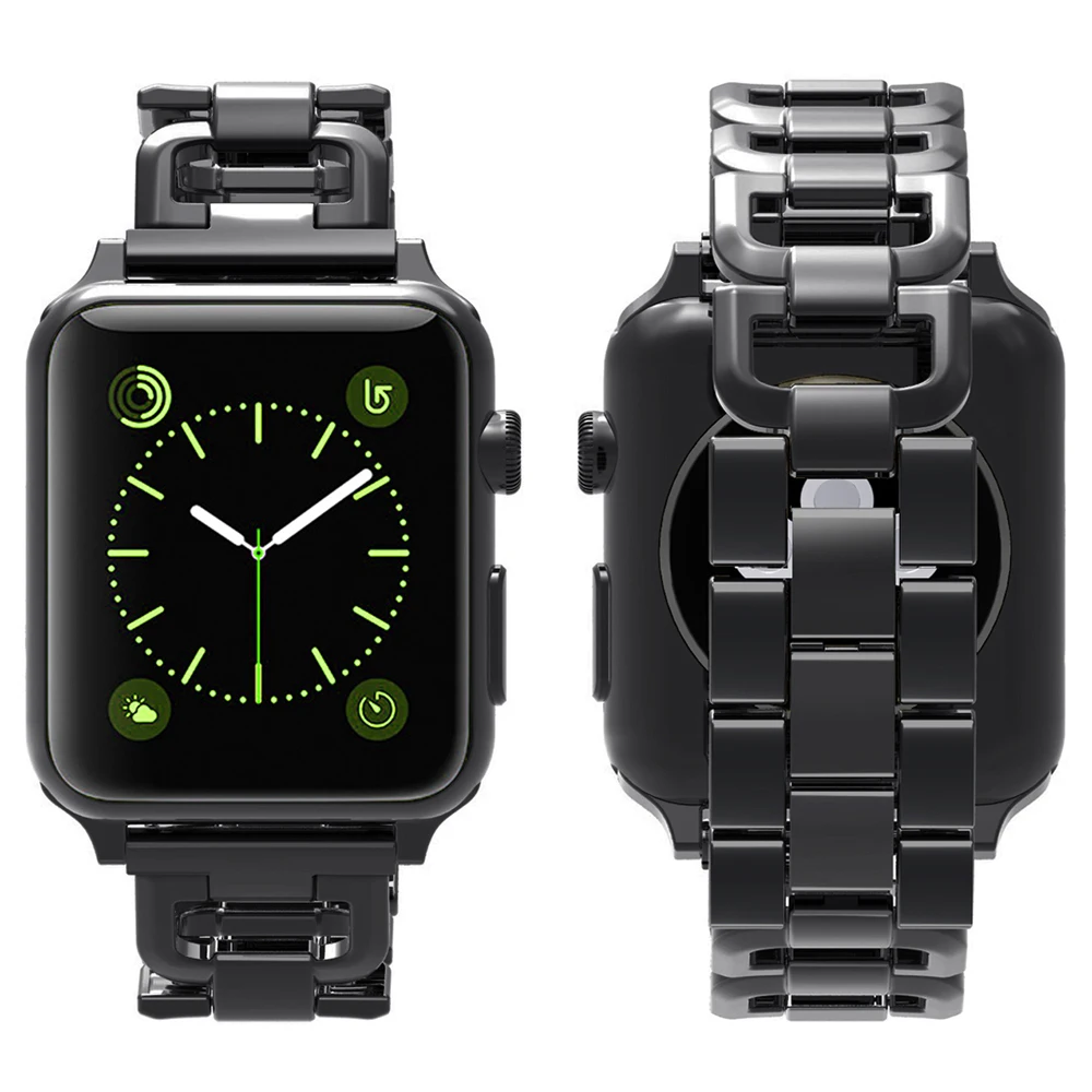 Ремешок D типа для Apple Watch Band 4 3 iwatch 42 мм 38 44 40 аксессуары часов браслет из