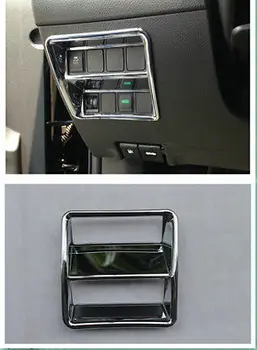 

For Nissan Qashqai 2014 2015 Front Head Light Switch Button Chrome Cover Trim