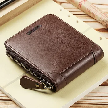 PU leather men wallet with coin pocket vintage hasp mens wallets with card holder luxury brand short zip coin purse for men new arrival cartoon wallets with zipper coin pocket attack on titan dragon ball adventure time short wallet with card holder