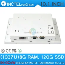 2015 new product White LED computer Touch screen All in one pc with White Color 1037u processor Windows linux 8G RAM 120G SSD