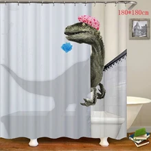 Shower Curtain Bathroom Waterproof Shower Curtain 3D Dinosaur Printing Bathroom Curtain Polyester Bath Curtain Home Decor novelty 3d end of the world digital printing shower curtain for bathroom