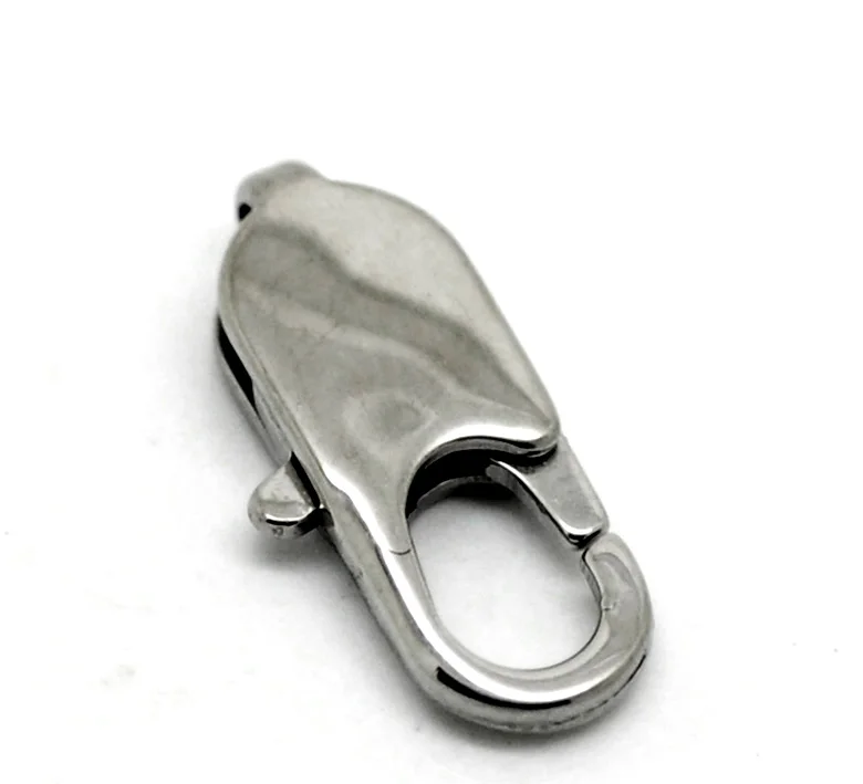 

LASPERAL 5PCs Stainless Steel Clasp Lobster Clasps For Jewerlry Making DIY Findings Accessories For Jewelry Silver Tone 18x9mm