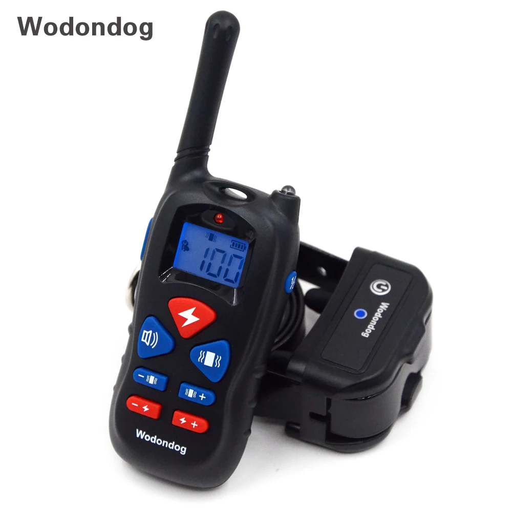 

Dog Electric Shock Collar Training Collar Anti Barking Behavioral Train Device IP67 Waterproof Remote Control For 1 or 2 Dogs