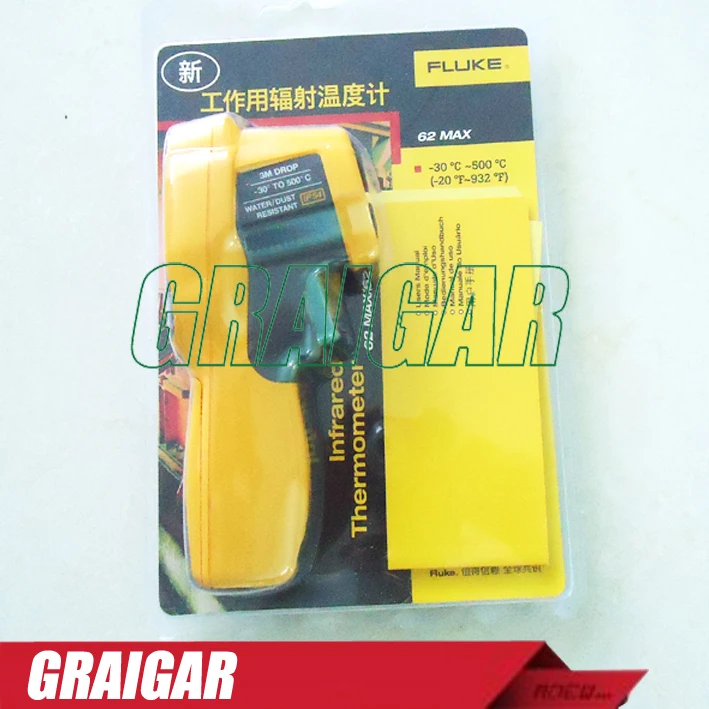 

Fluke 62max non-contact Infrared IR thermometer F62 max  -30C to 500C