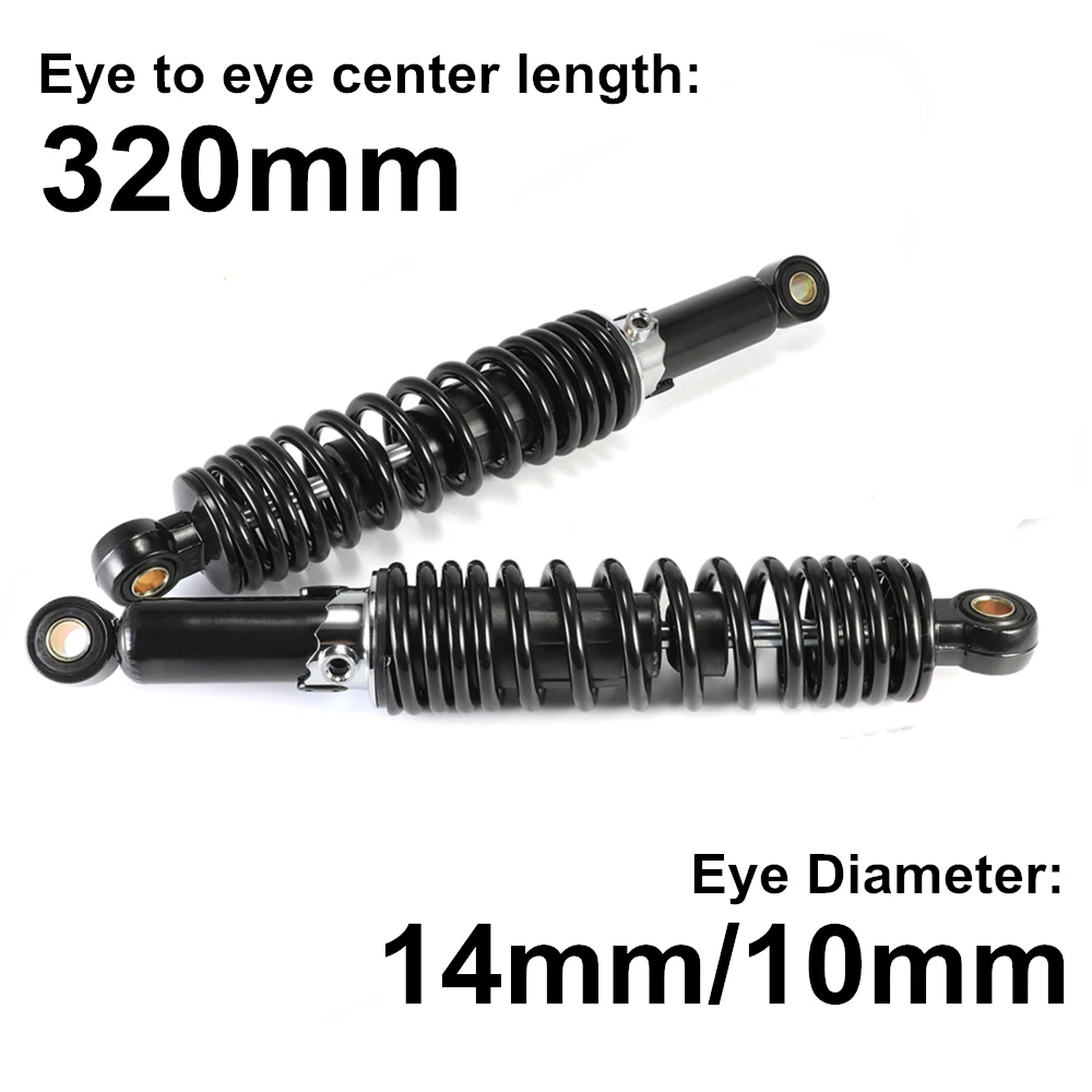 

Universals 320mm 14mm 10mm Eye Motorcycle Accessories Air Shock Absorber Rear Suspension For Yamaha Motors Scooter ATV Quad D30