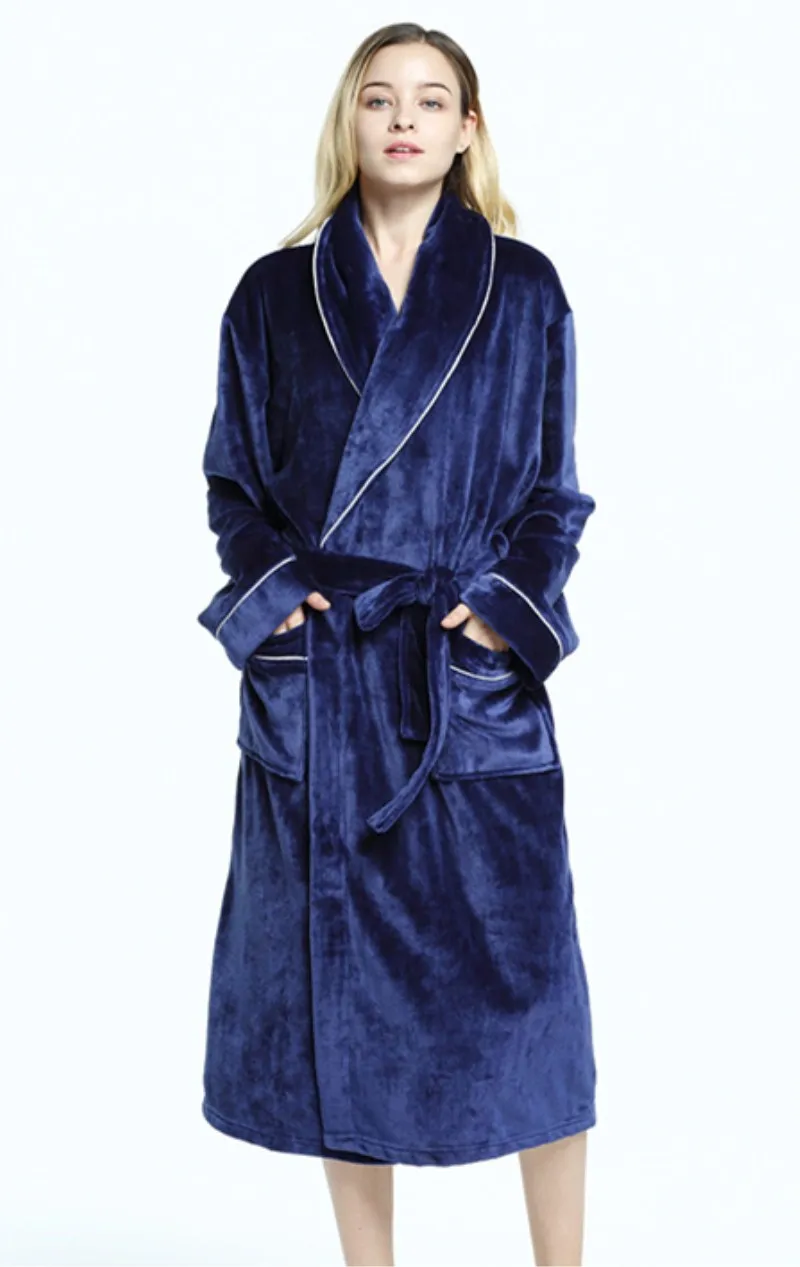 Фланелевый банный халат сексуальный женский банные халаты пижамы ночной халат женский, с длинным рукавом Весенние домашние халаты для