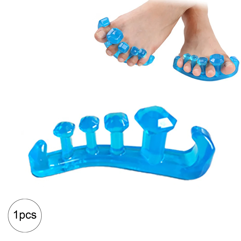 1 шт. силиконовые разделители для ног для расслабления ног bounion рельефный молоток носок Уход за ногами подтяжки поддержка(большой, 5,1" X 1,77") синий, L