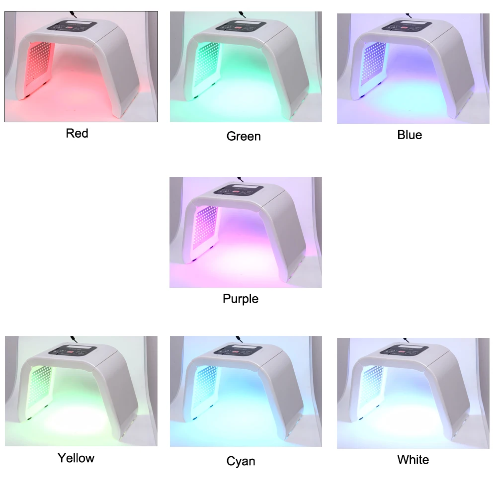  7 Color PDT Photon LED Mask Facial Light Anti Aging Machine Therapy Skin Rejuvenation Acne Remover  - 33019727296