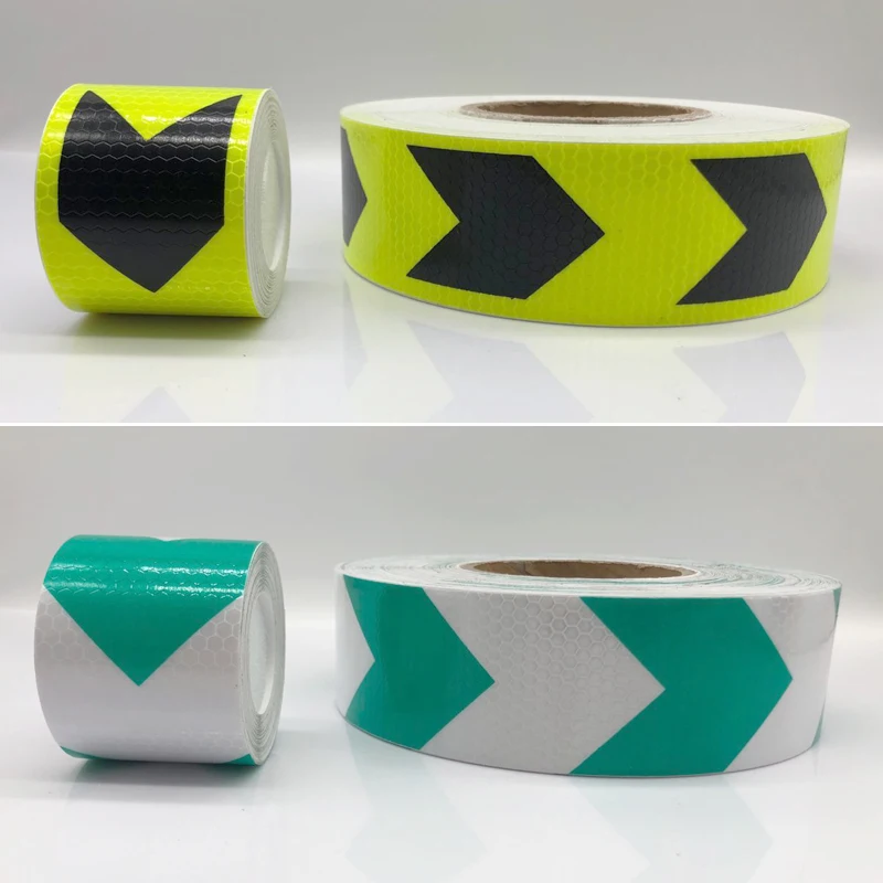 5cmx10m Reflective Stickers Bike Trailer Reflective Strips Self Adhesive Film Arrow Sign Reflective Tape Bicycle Decals