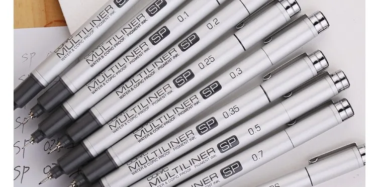 [COPIC] Multiliner SP тонкая ручка, водостойкая тонкая ручка, алюминиевая тонкая ручка, высокое качество, сделано в Японии, 1 шт