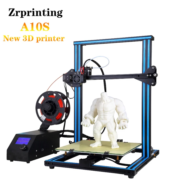 Best Price A10S Desktop 3D Printer Half Assembled 0.4mm  300*300*400mm Printing Size