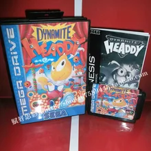 Dynamite головной игровой Картридж с коробкой и руководство 16 бит MD карты для sega Mega Drive для Genesis