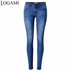 Узкие синие джинсы для Для женщин пикантные эластичные брюки карандаш Macacao Джинсы Pantalon Femme 2018
