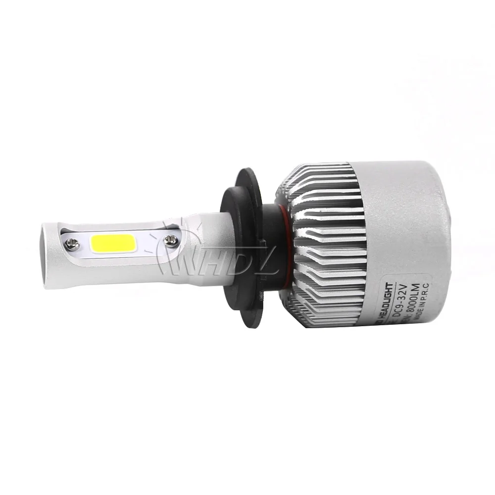 DC 9-32V T2 36W 8000LM H11 H8 H7 9007 9005 H4 9012 6500k Car LED Headlights Conversion Kit with COB LED Headlight Bulbs (9)