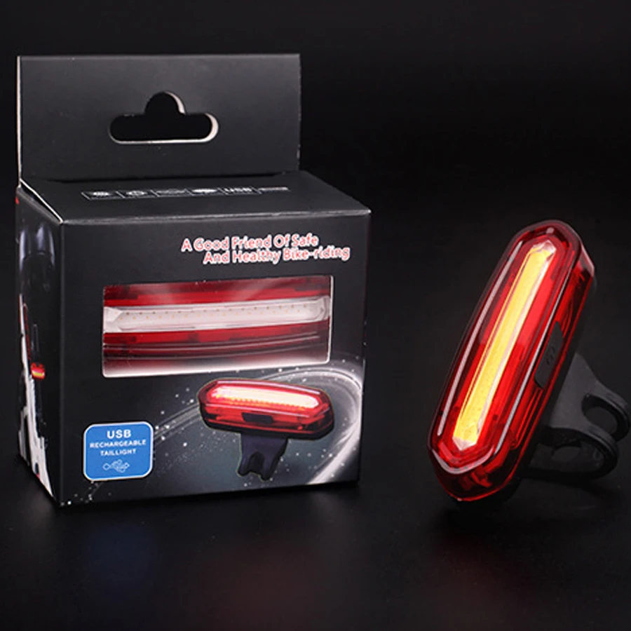 Cheap NEWBOLER Rechargeable Bicycle Tail Light LED USB Mountain Bike Taillight MTB Safety Warning Cycling Rear Light Lamp Waterproof 9