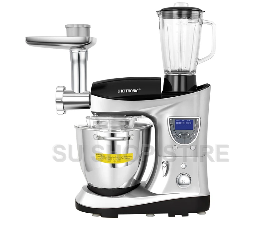 Многофункциональный кухонный миксер CHEFTRONIC 4 в 1 1000 Вт 7 4qt высокоточная термомиска
