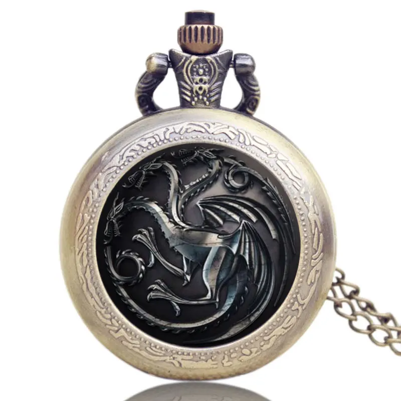 

High Quality Game of Thrones US TV Series Theme Pocket Watch Men Women Gift Watches P1103