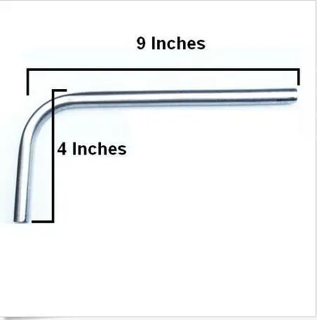 

1/2" O.D Stainless Steel Dip Tube for Homebrew Beer Keg or Kettle - 9" x 4"