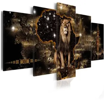 

Diamond Embroiderey Lion Elephant Diamond Painting 5pcs Full Diamond Mosaic Picture Rhinestone Cross Stitch Home Decor Christmas