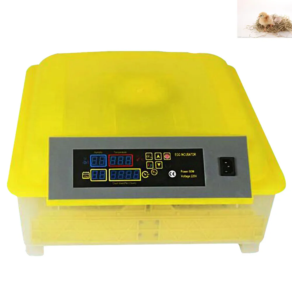 

48 Egg Brooder Digital Fully Automatic Incubator Hatcher Turning Chicken Duck Humidity Temperature Control Egg Hatching machine
