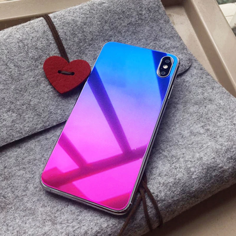 Luxury Colorful Back Film for iphone 6s 8 7 plus XS max XR Protective tempered glass on iphone 7 6S 8 x Screen Protector (4)