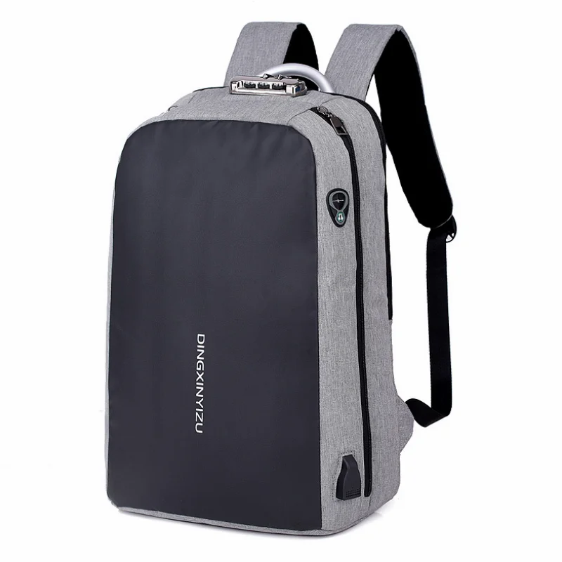 BERAGHINI hombres mochila de carga USB Anti-robo Back Pack hombre portátil de plástico en la Escuela de moda bolsos de viaje mochila saco un dos mochila