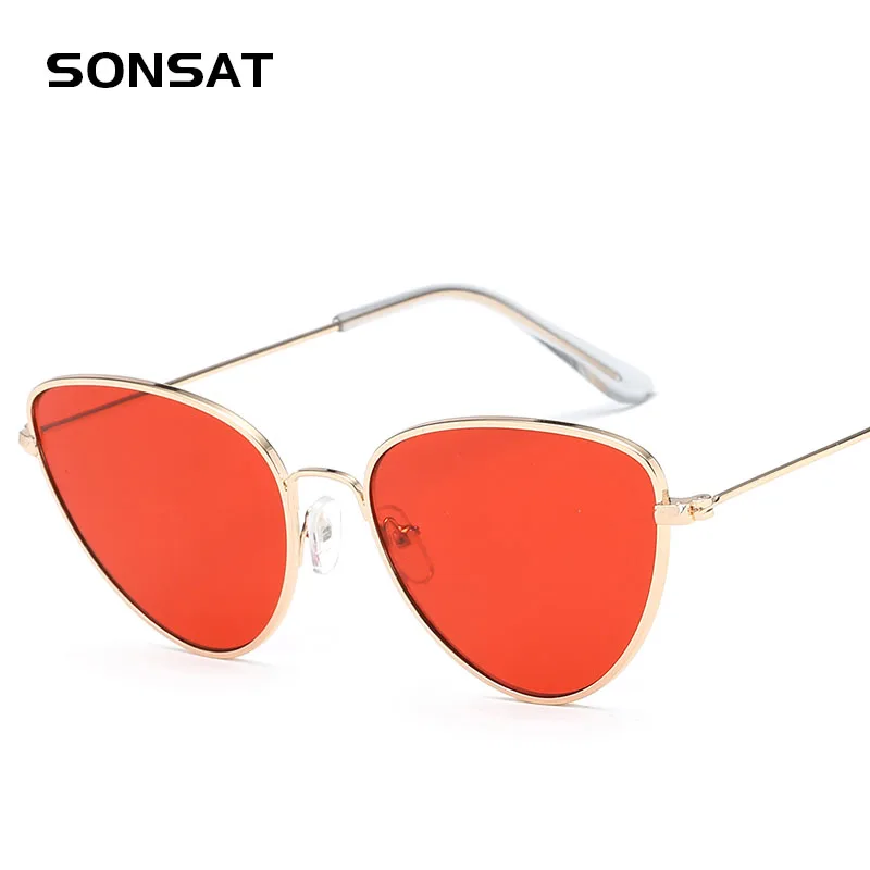 

Sonsat Superhot Fashion Cat Eye Sunglasses Women Brand Designer Sun glasses for women Lady's Shades Sun glasses Lenses UV400