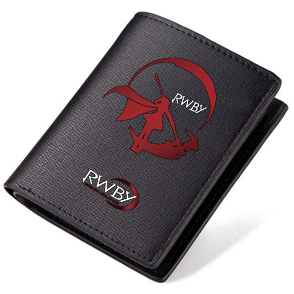 

Zshop RWBY Wallet for Teenage Girls Ruby Rose Carteira Black PU Wallets Long Short Purse Unisex 2017 Fashion Item Gift