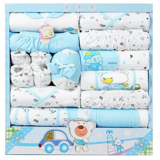 Free shipping 18pcs newborn baby gift set,Infant Clothing Set Baby boys