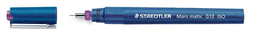 Staedtler Mars Matic 700, техническая ручка с тонкой точкой, многоразовый трубчатый наконечник 0,1/0,13/0,18/0,2/0,25/0,3/0,35/0,4/0,5/0,6/0,8/1,0