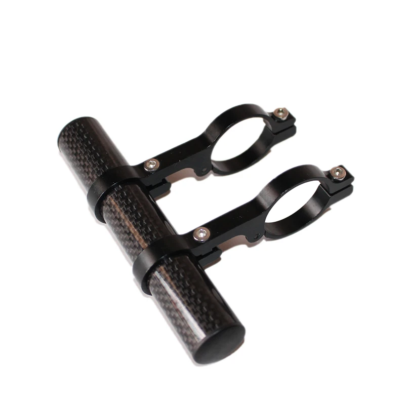 

Carbon Bicycle Bike Handlebar Extension of Double Handle Extender for Light Gub Extended Bicycle Computer Holder/Stopwatch Rack