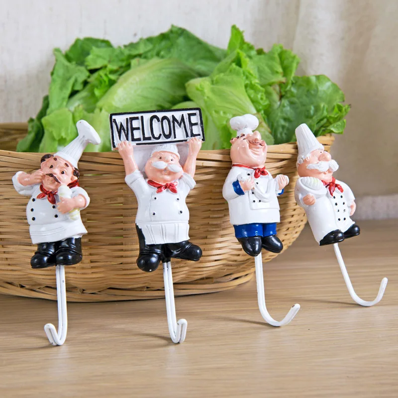 

MOM'S HAND Kitchen Cartoon Shape Resin Power Cord Storage Rack Hooks Wall Hanger
