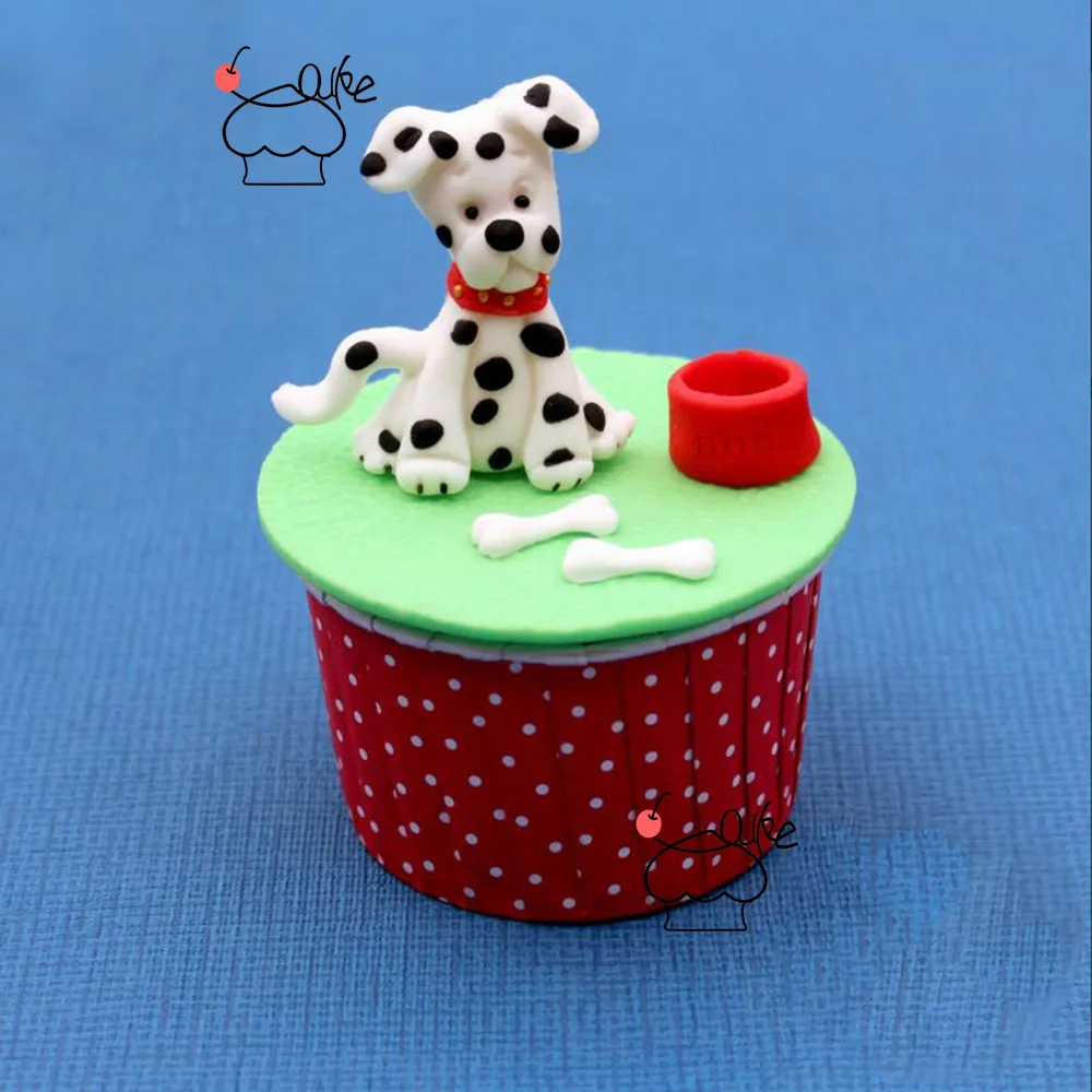 Aouke формы собака сахара кнопки кремния 3D Fondant(сахарная) формочка для торта декоративные приборы DIY Gumpaste шоколадные формы Кухня формы для выпечки K142
