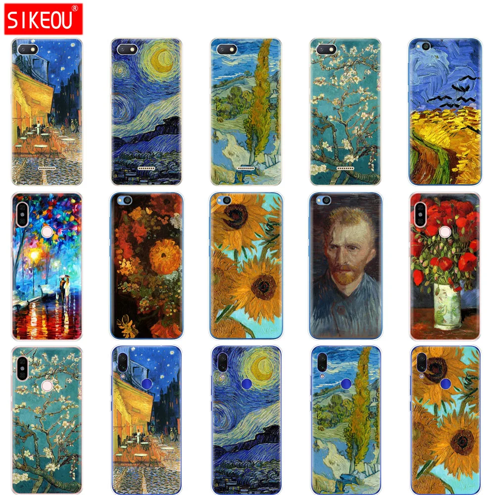 Custodia Per Redmi 6A 6 Pro Custodia Per Xiaomi Redmi Note 7 6 Pro Redmi Go Custodia Per Xiaomi Mi 9 Se Van Gogh Pittura A Olio