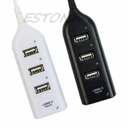 USB 2,0 Hi-Скорость 4-портовый Разделение ter концентратор-разделитель адаптер с кабелем для Тетрадь портативных ПК