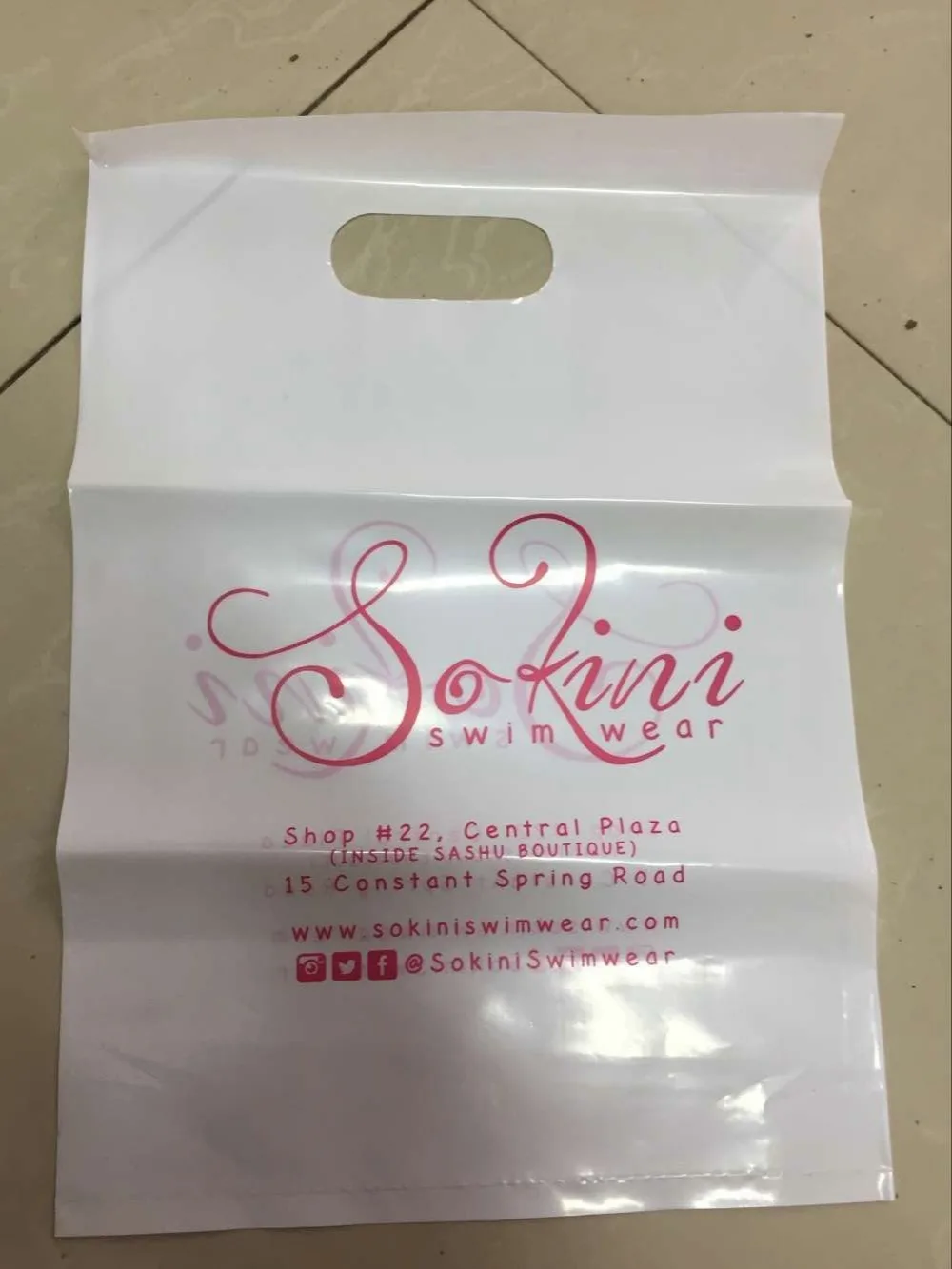 500 шт. пластиковые подарочные пакеты с логотипом Ш 35 * в 45 см (13 8 '* 17 7')|with bag|g logo