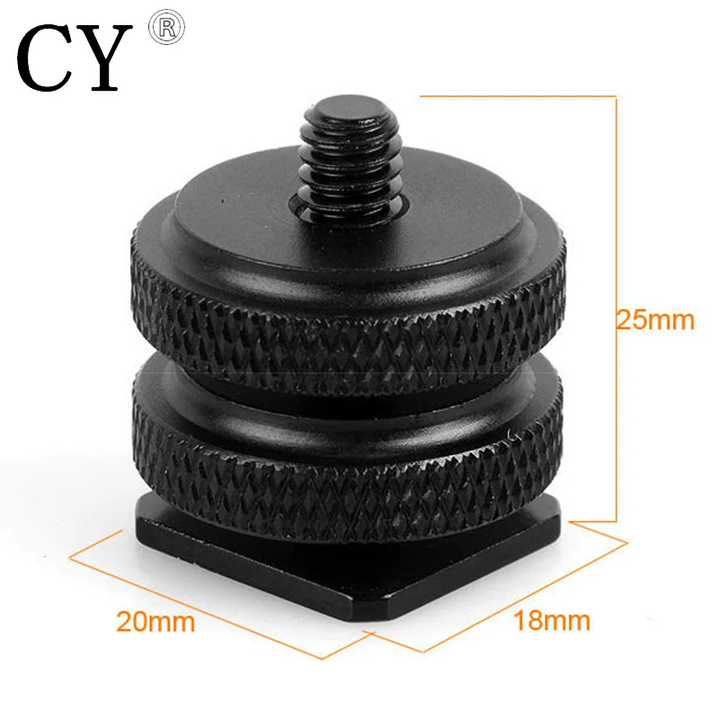 Inno New 1/4"Tripod Mount Screw With Double Layer To Speedlite Hot Shoe Adapter Holder Mount