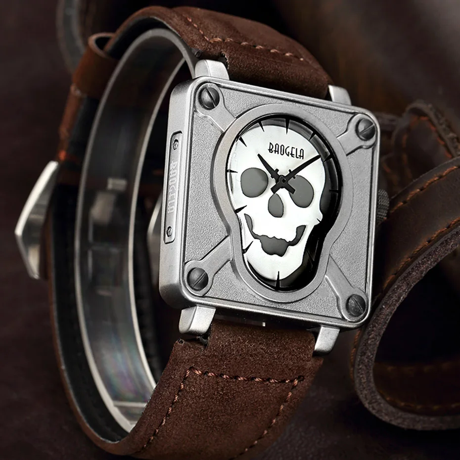 

Relogio Masculino Mens Watches Military Sport New Skull Watch Men's Watch Men Waterproof Quartz Clock