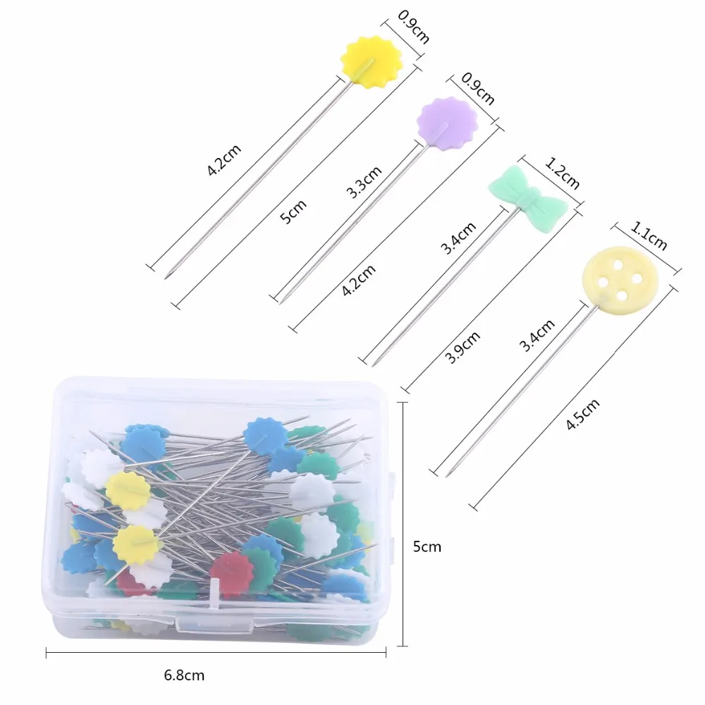 100 шт смешанные цвета булавки для шитья и пэчворка заколки для головы цветка инструмент для шитья игл искусство и выбор Ежика булавка подушка+ шиповка