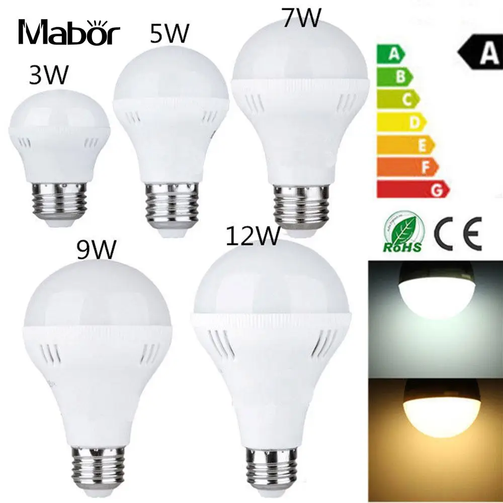 Eco Friendly Luminous LED Bulb Light Bulb PC & Acrylic with Hook 800lm