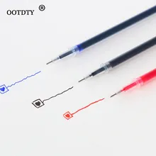 10 шт. 0,38 мм 0,5 мм гелевые чернила стержень для шариковой ручки Черный Синий Красный канцелярские принадлежности поставка дропшиппинг