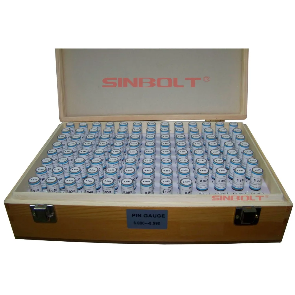 

Pin Plug Gauge Set,2.000mm--2.990mm(Interval: 0.01,100pcs),fast delivery!