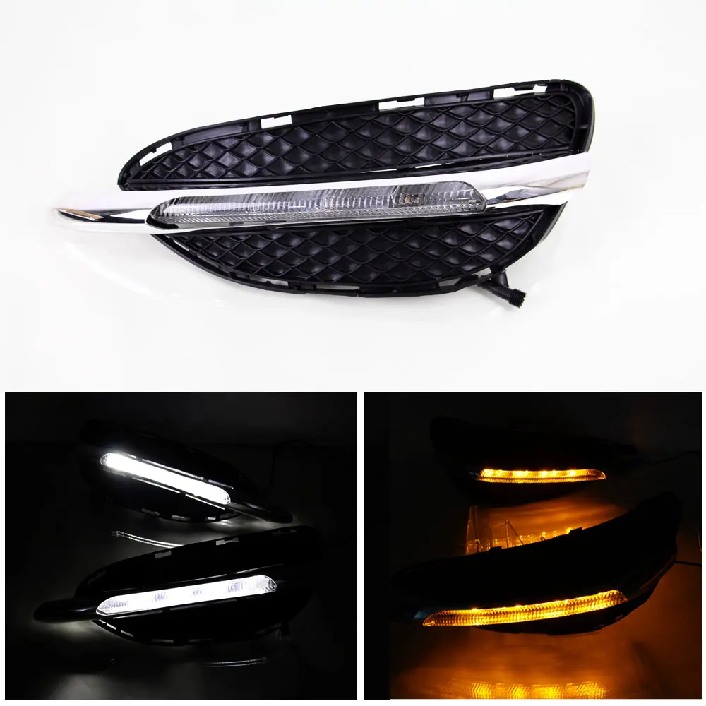 DRL Daytime Running Light Daylight for Mercedes Benz W212 E Class E180 E200 E260 E320 E400 2014
