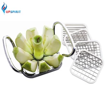 

Upspirit Stainless Steel Apple Cutter Slicer Vegetable Fruit Shredders Potato Chips Cutter Manual Strip Chopper Kitchen Tools