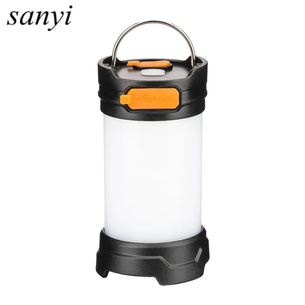 

24*White Light LED+6*Red Light LED Portable Flashlight Camping Tent Light 4 Modes Rechargeable Torch with Hook and Magnet